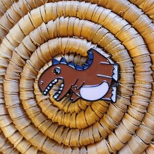 NEW Hungry T-Rex Enamel Pin